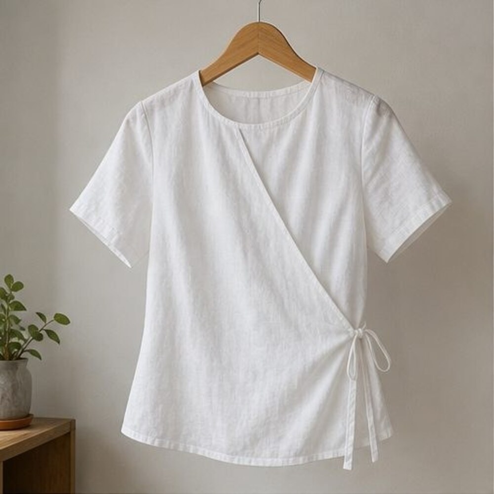 White Lace Trim Top